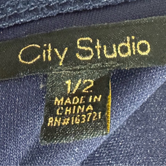 City Studio Mini Dress size 1/2 NWOT - Picture 3 of 5